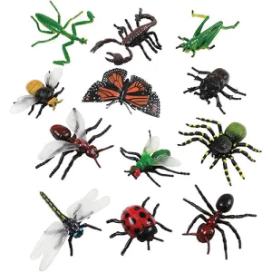 12-Piece Realistic Insect Figurine Set | Early STEM Bug Toys