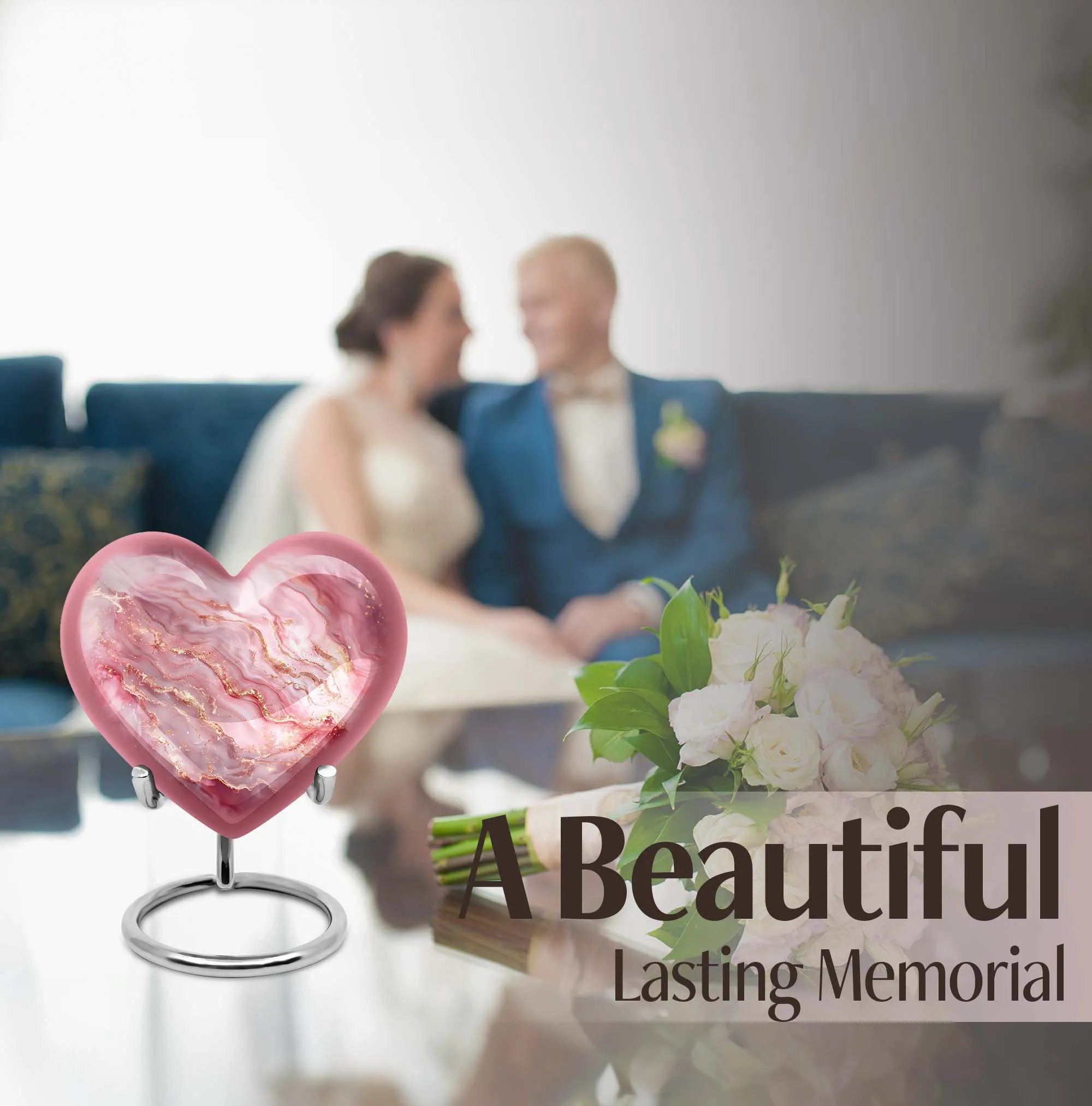 Abstract Eternity: Artistic Cremation Memorial Urn for Women