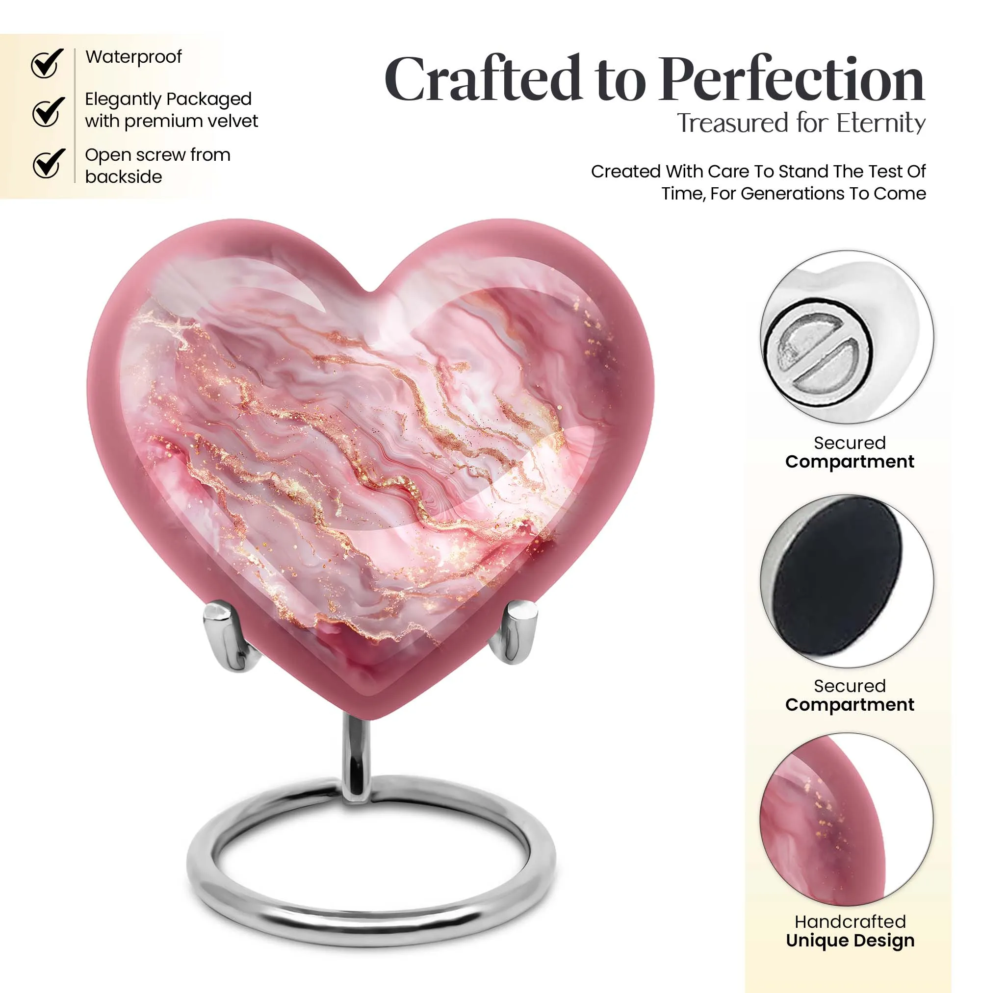 Abstract Eternity: Artistic Cremation Memorial Urn for Women