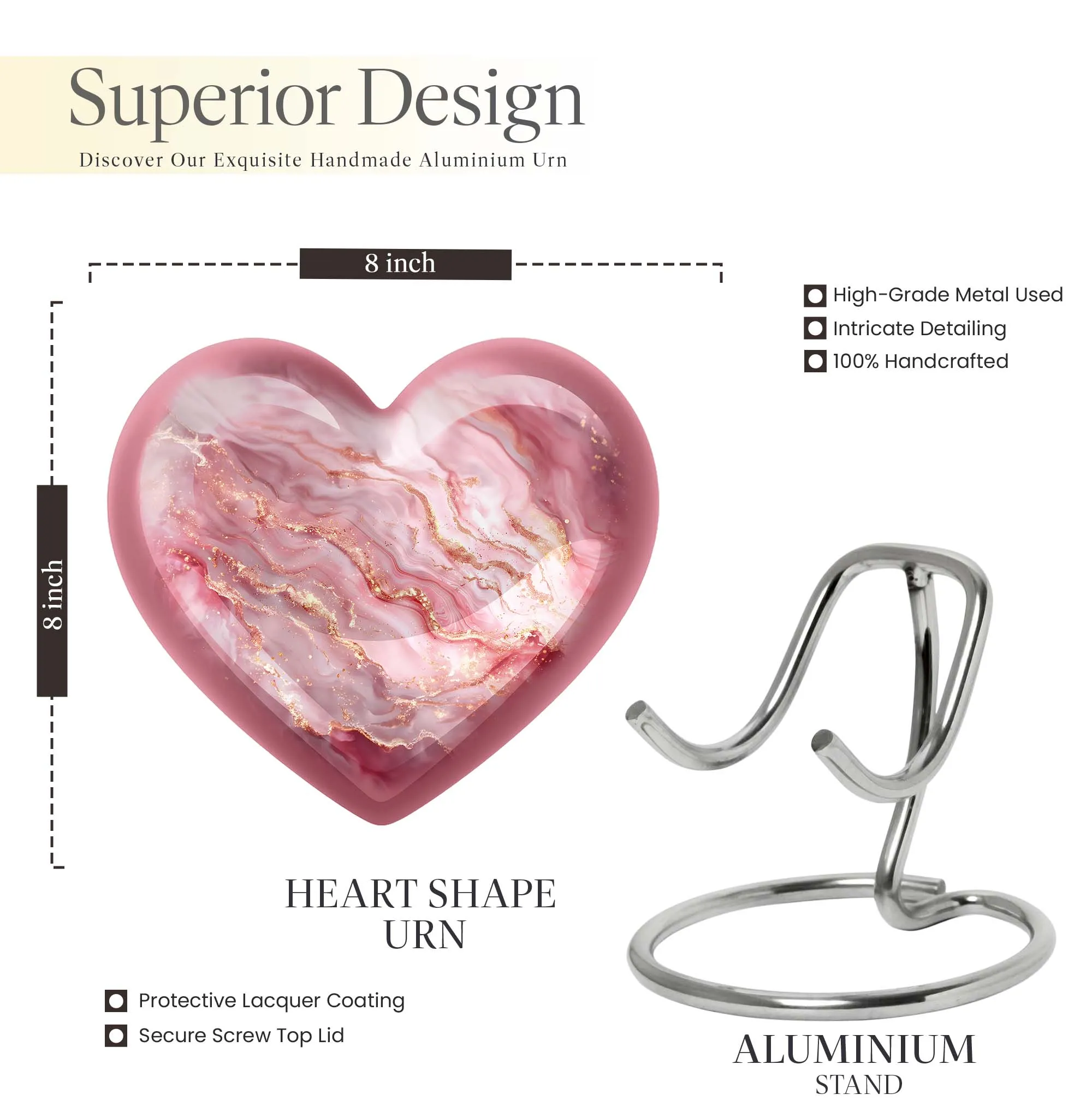 Abstract Eternity: Artistic Cremation Memorial Urn for Women