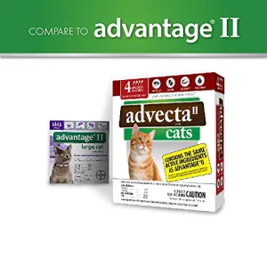 Advecta II Flea Treatment for Cats over 9 lbs, 4 Month Supply