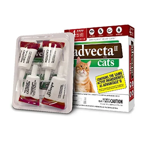 Advecta II Flea Treatment for Cats over 9 lbs, 4 Month Supply