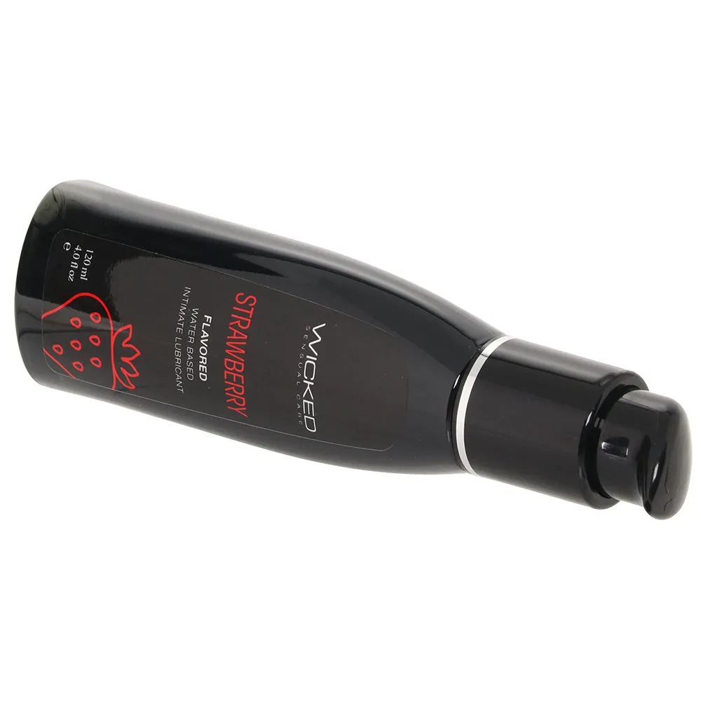 Aqua Flavored Lube 4oz/120ml in Strawberry