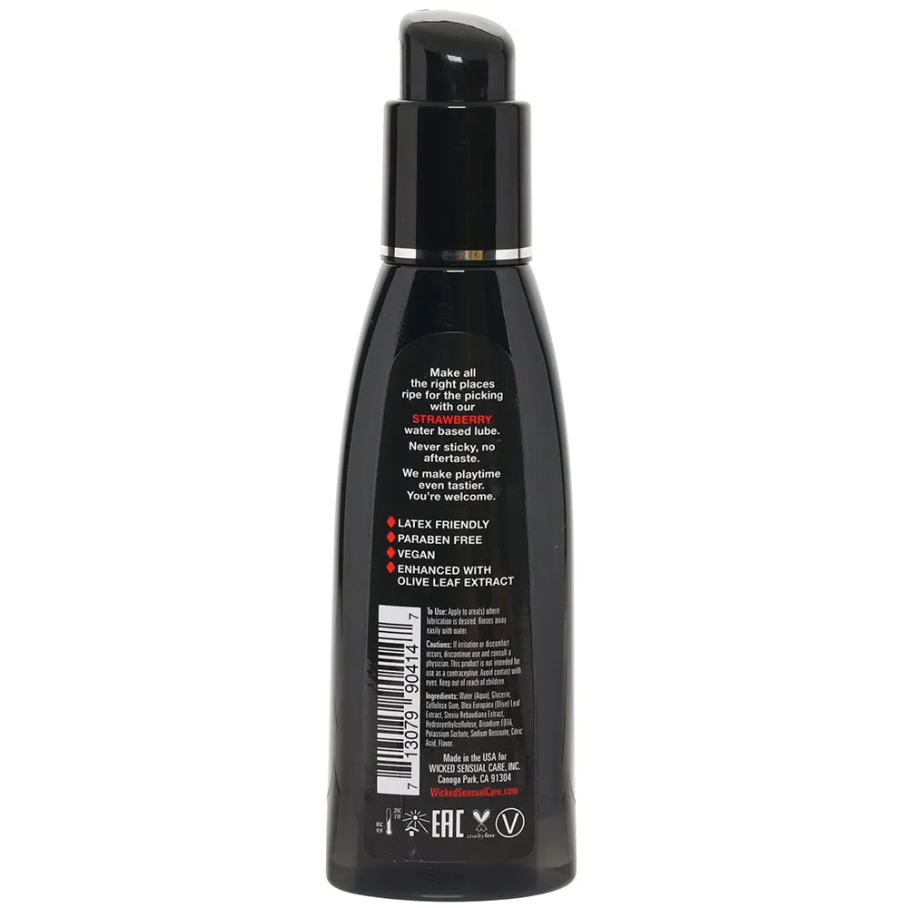 Aqua Flavored Lube 4oz/120ml in Strawberry