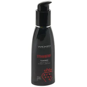 Aqua Flavored Lube 4oz/120ml in Strawberry