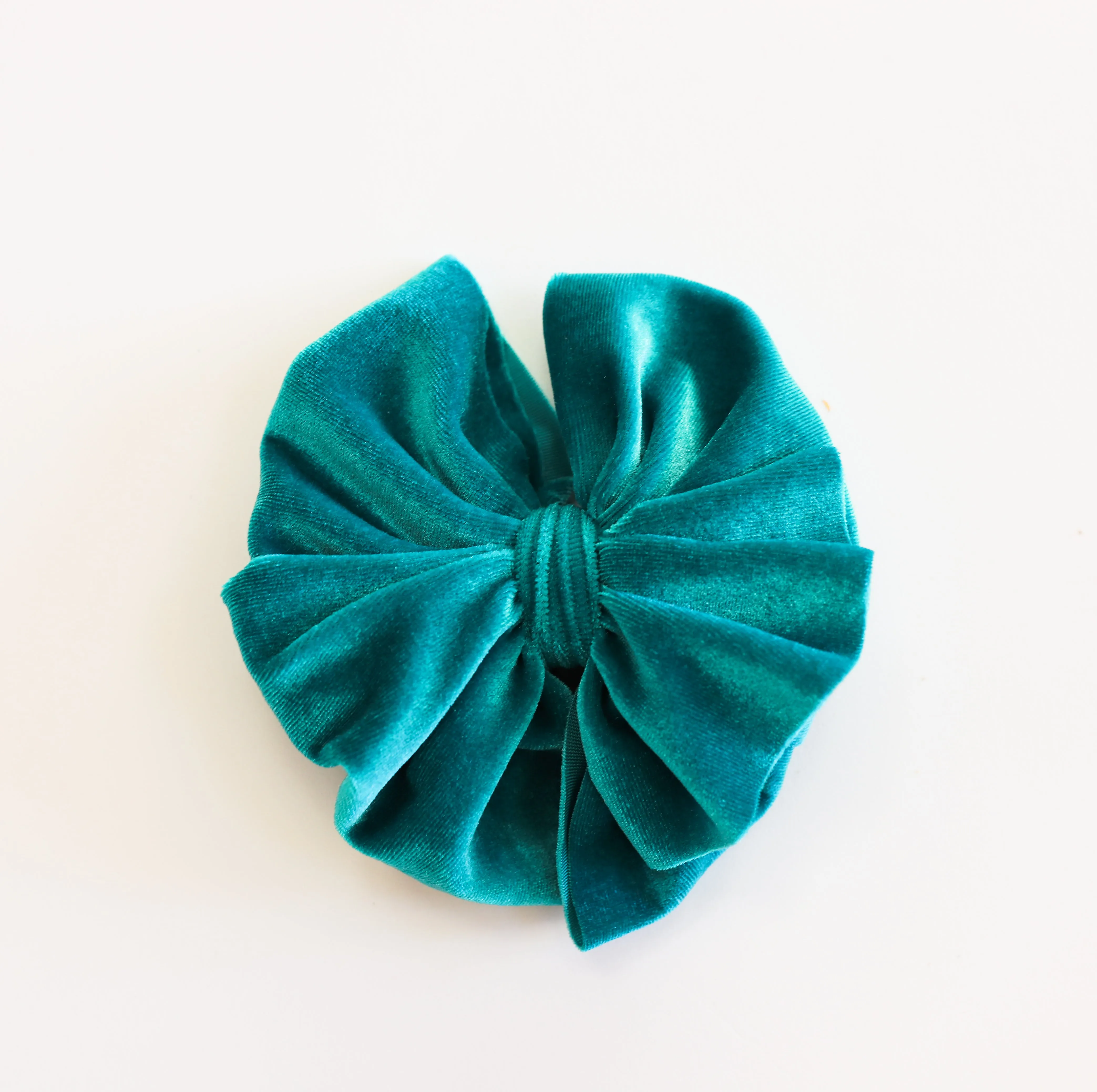 Aqua Velvet Messy Bow
