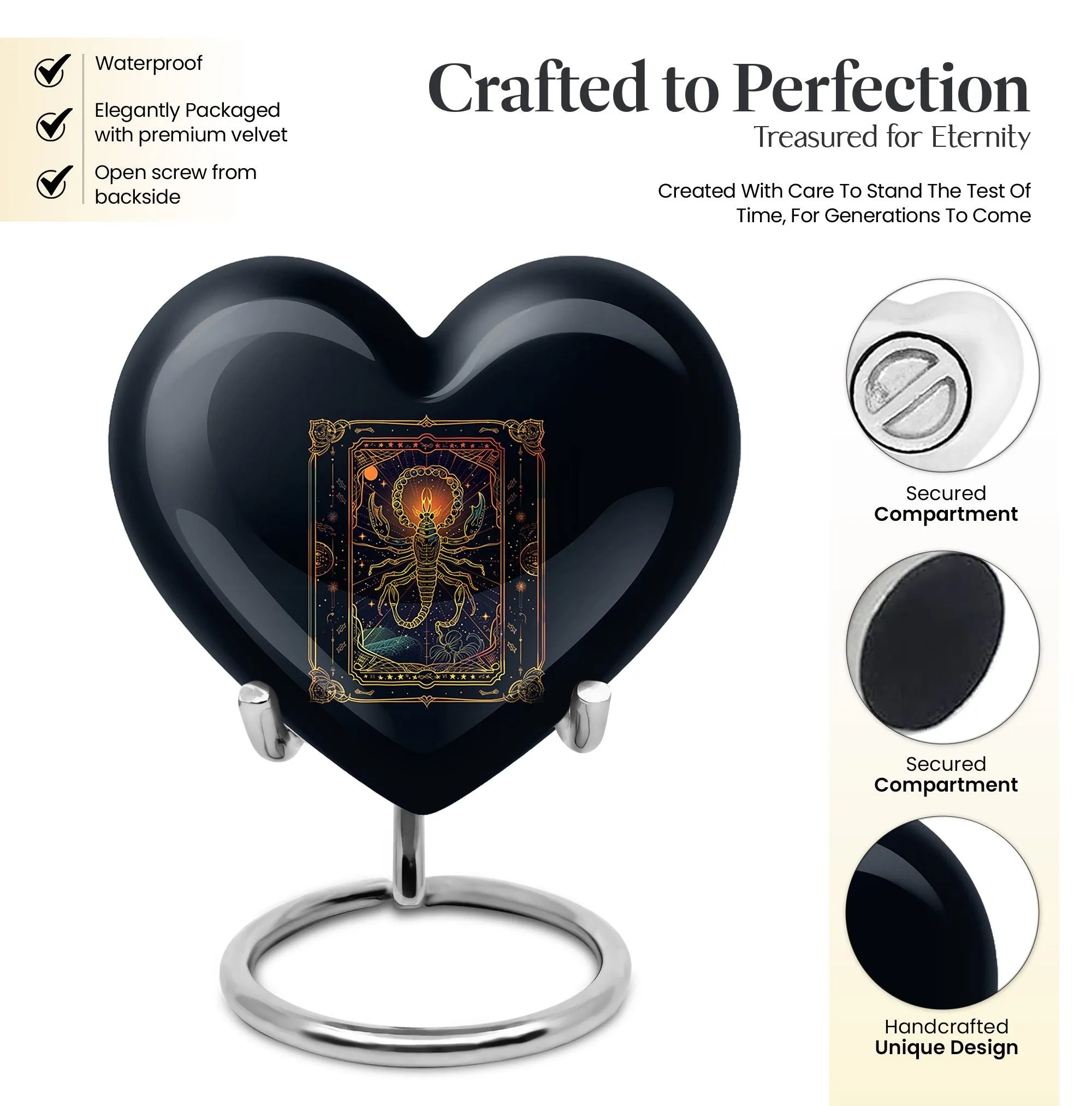Astrology Signature: Elegantly Designed Zodiac Cremation Urn