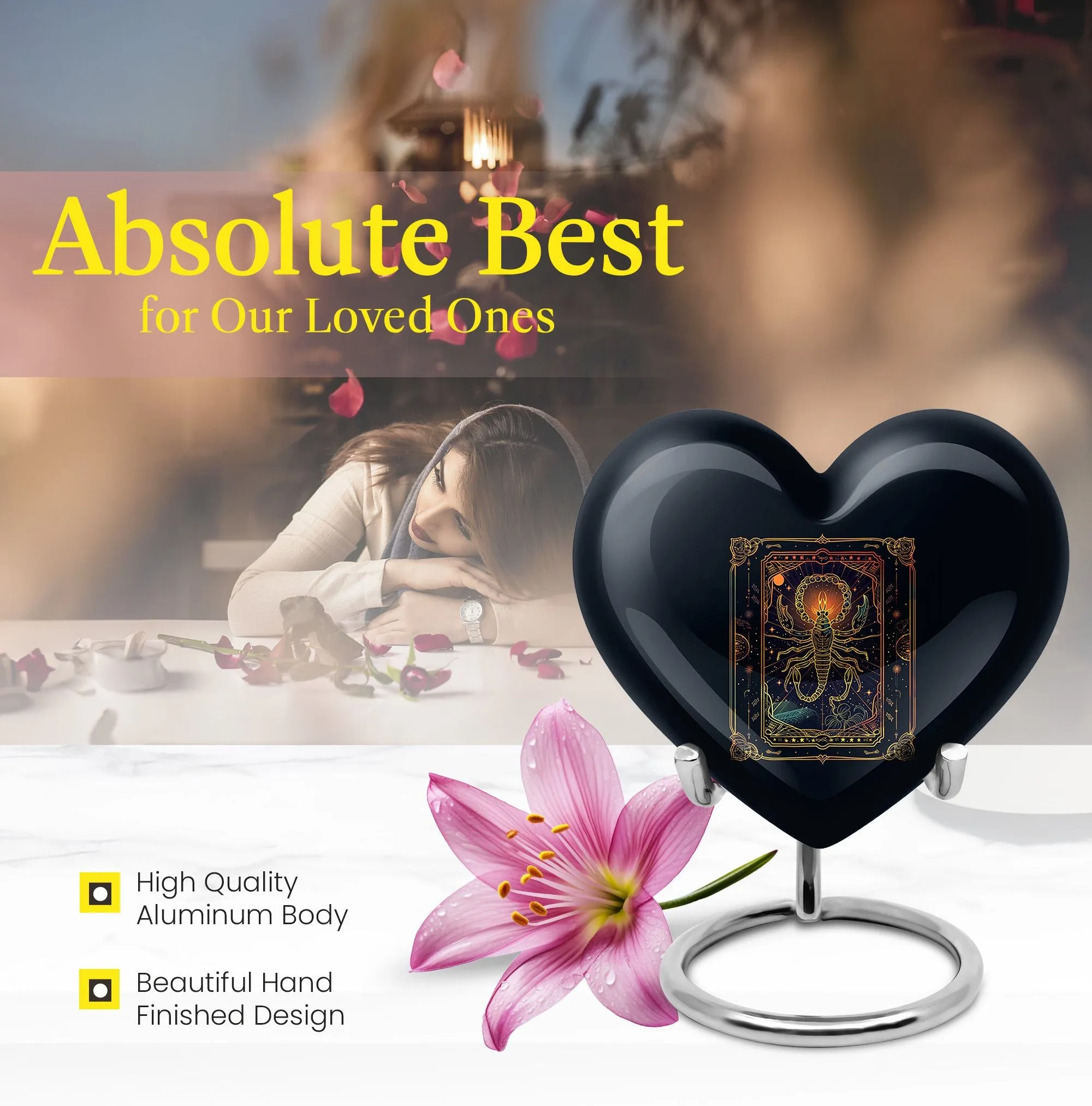 Astrology Signature: Elegantly Designed Zodiac Cremation Urn