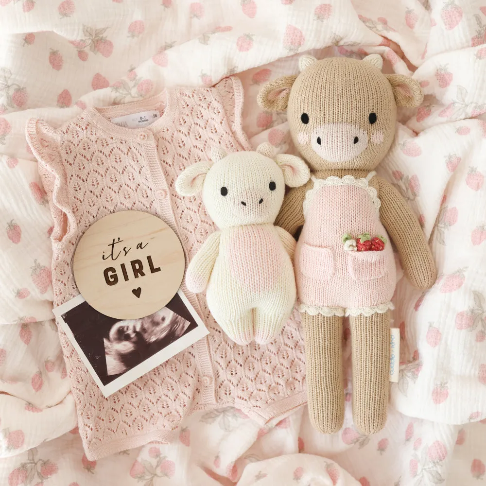 Ava the Cow - Powder Pink