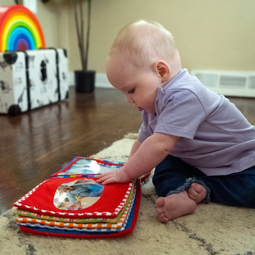 Baby's First Photo Album | Interactive Family & Friends Recognition Book with Mirror
