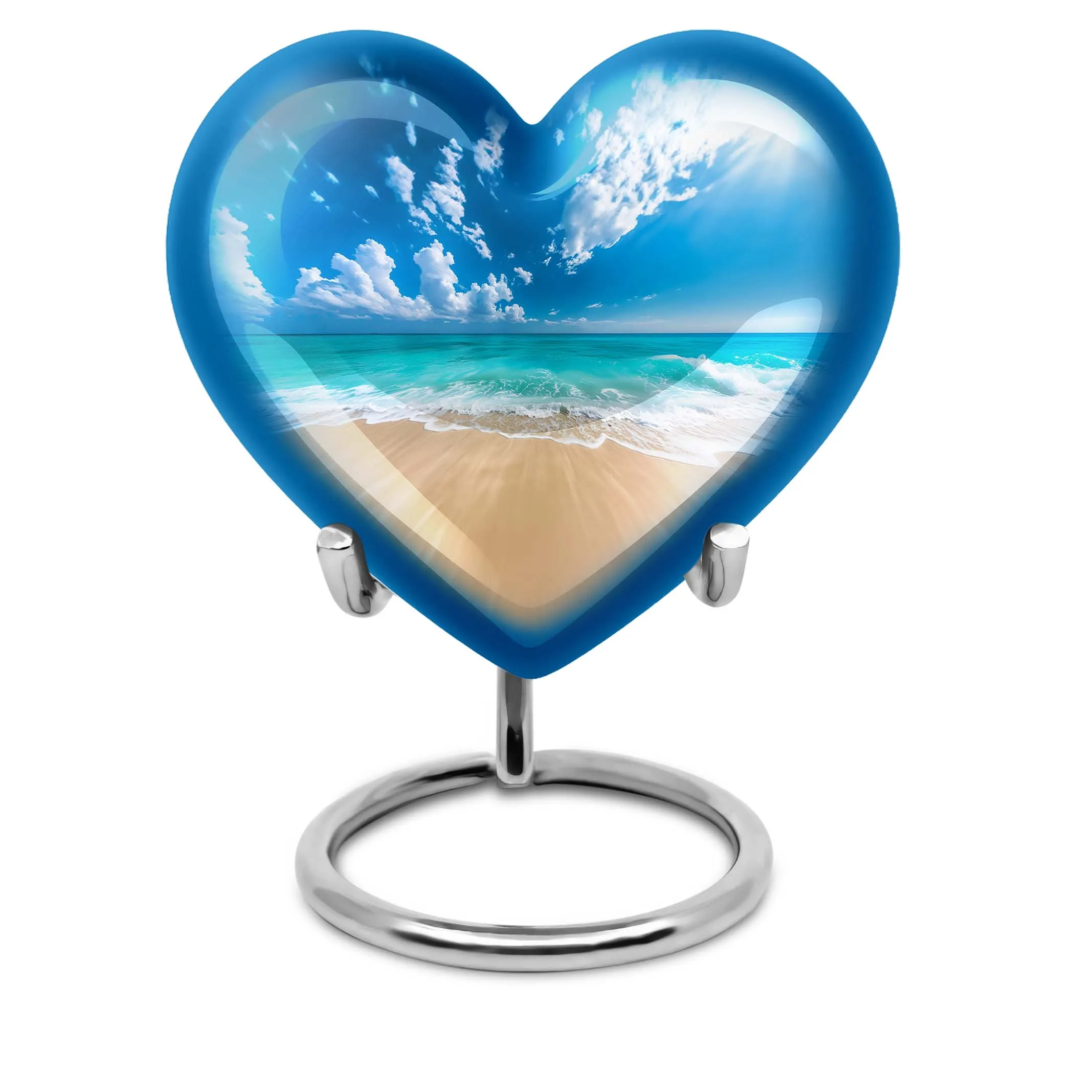 Beach Urn; Elegant Memorial Place for Cherished Memories