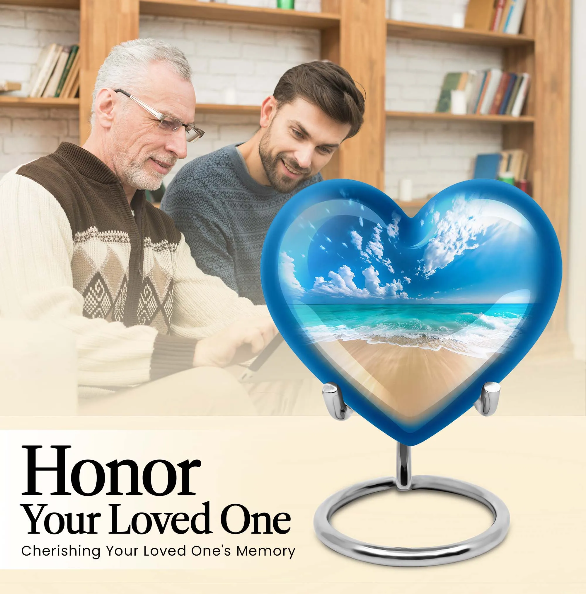 Beach Urn; Elegant Memorial Place for Cherished Memories