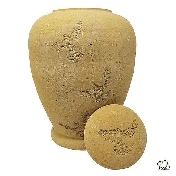 Beige Flying Dove  Biodegradable Sand Urn