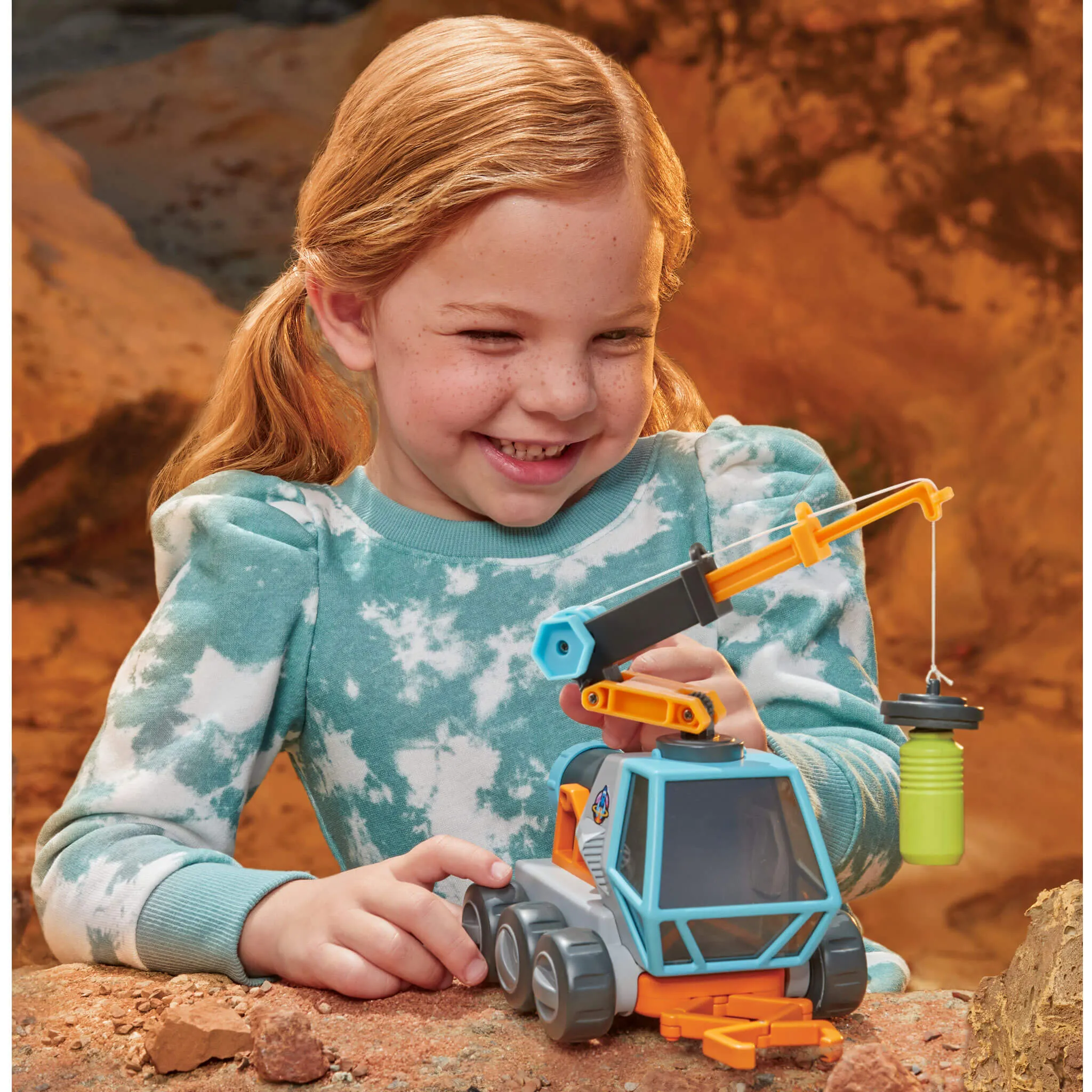 Big Adventures Moon Microscope Space Rover with Microscope, Magnetic Crane & Grabber