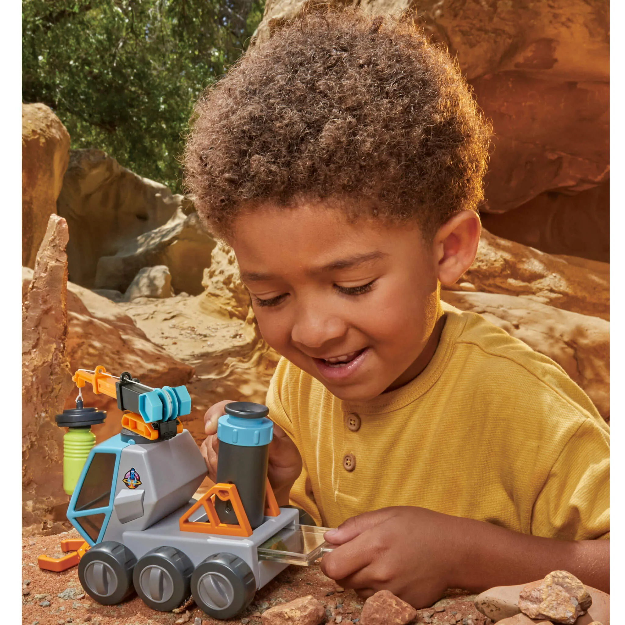 Big Adventures Moon Microscope Space Rover with Microscope, Magnetic Crane & Grabber