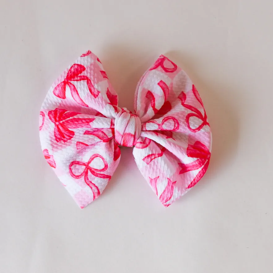 Bows and Checkers Big   Skinny Bow