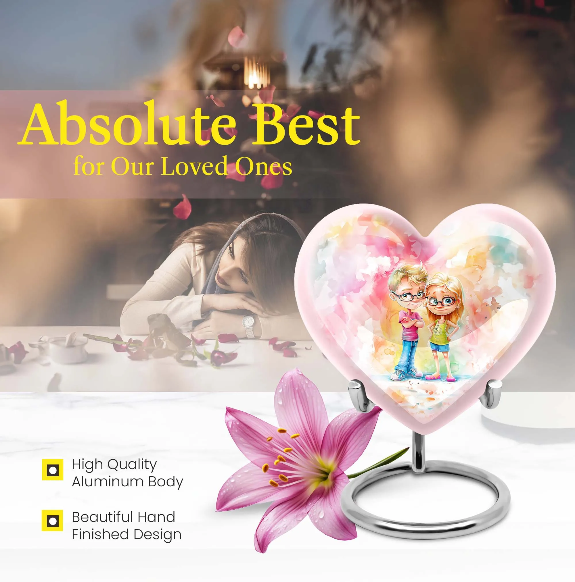 Brother and Sister Doting Memory: A Unique Cremation Urn