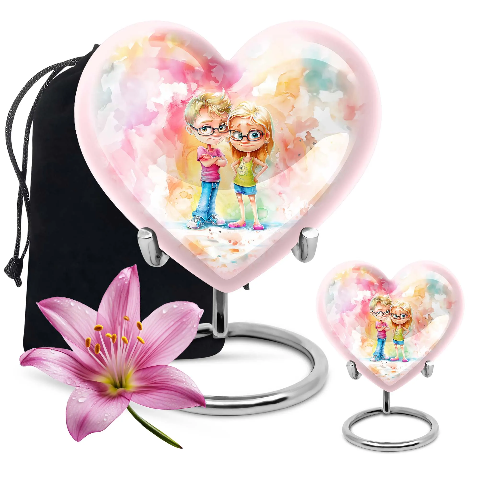 Brother and Sister Doting Memory: A Unique Cremation Urn