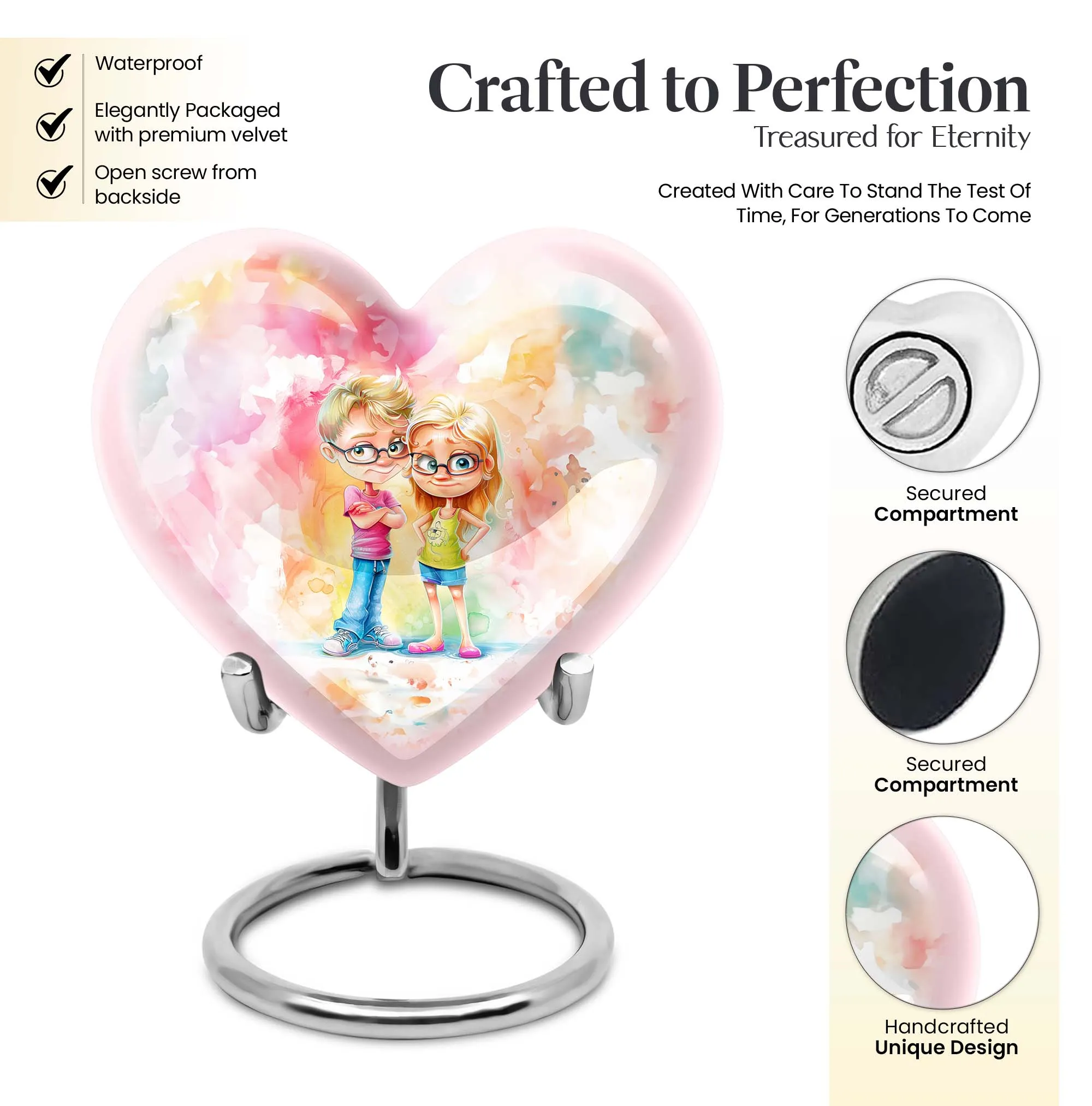 Brother and Sister Doting Memory: A Unique Cremation Urn