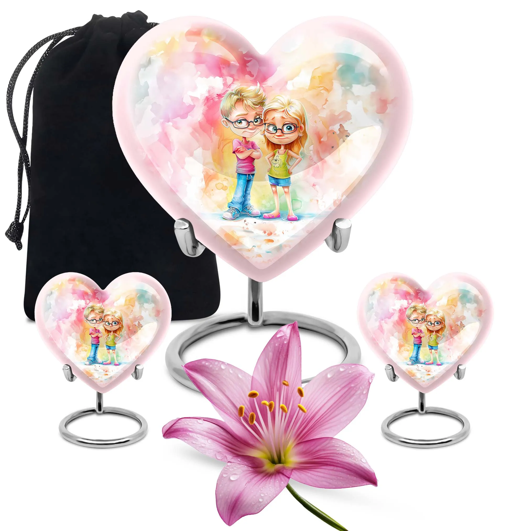 Brother and Sister Doting Memory: A Unique Cremation Urn
