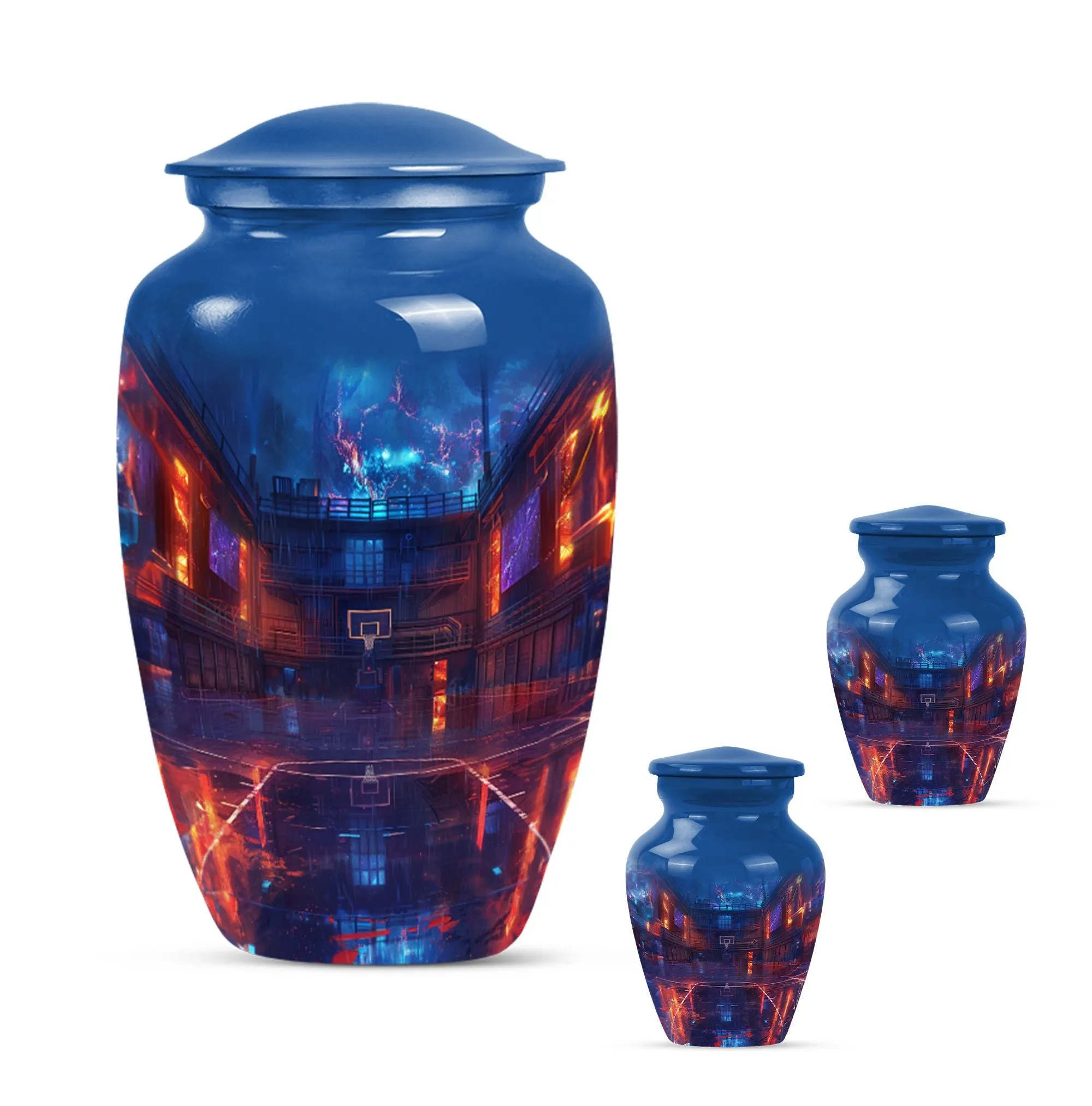 Butterfly Basketball Cremation Urn for Ashes