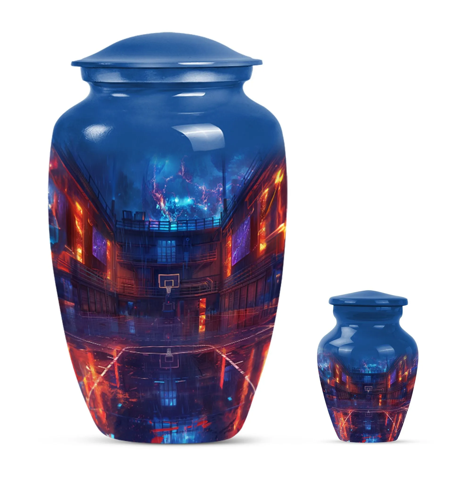 Butterfly Basketball Cremation Urn for Ashes