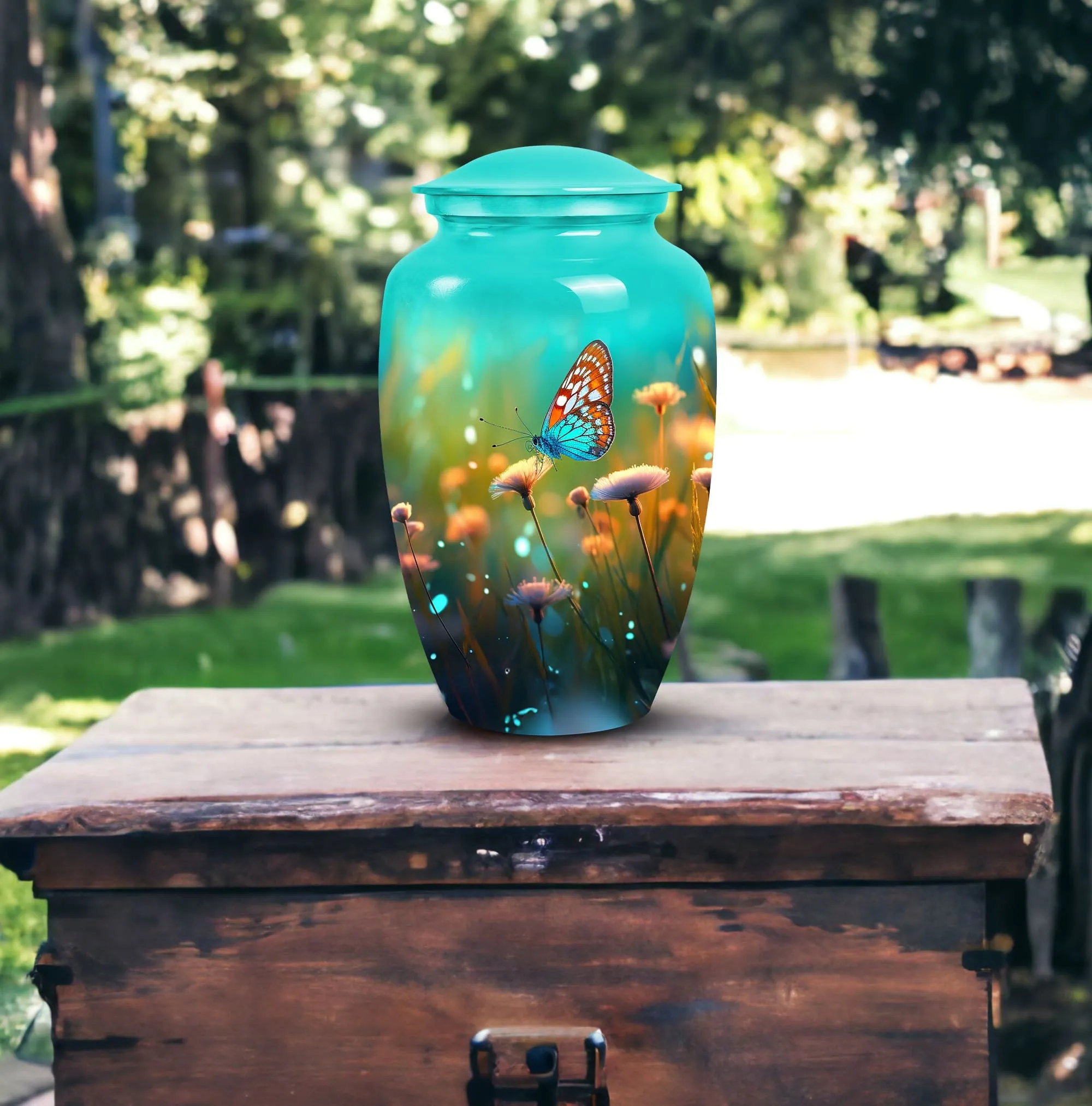Butterfly Funeral Urns: Burial Vaults & Metal Vases for Loved Ones' Ashes