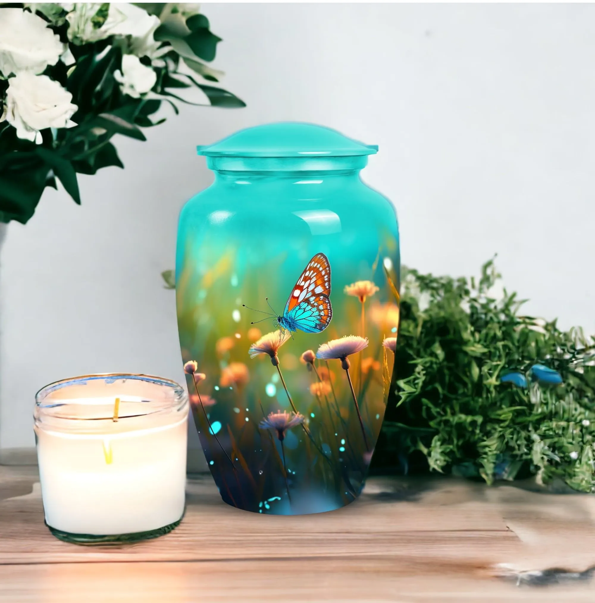 Butterfly Funeral Urns: Burial Vaults & Metal Vases for Loved Ones' Ashes