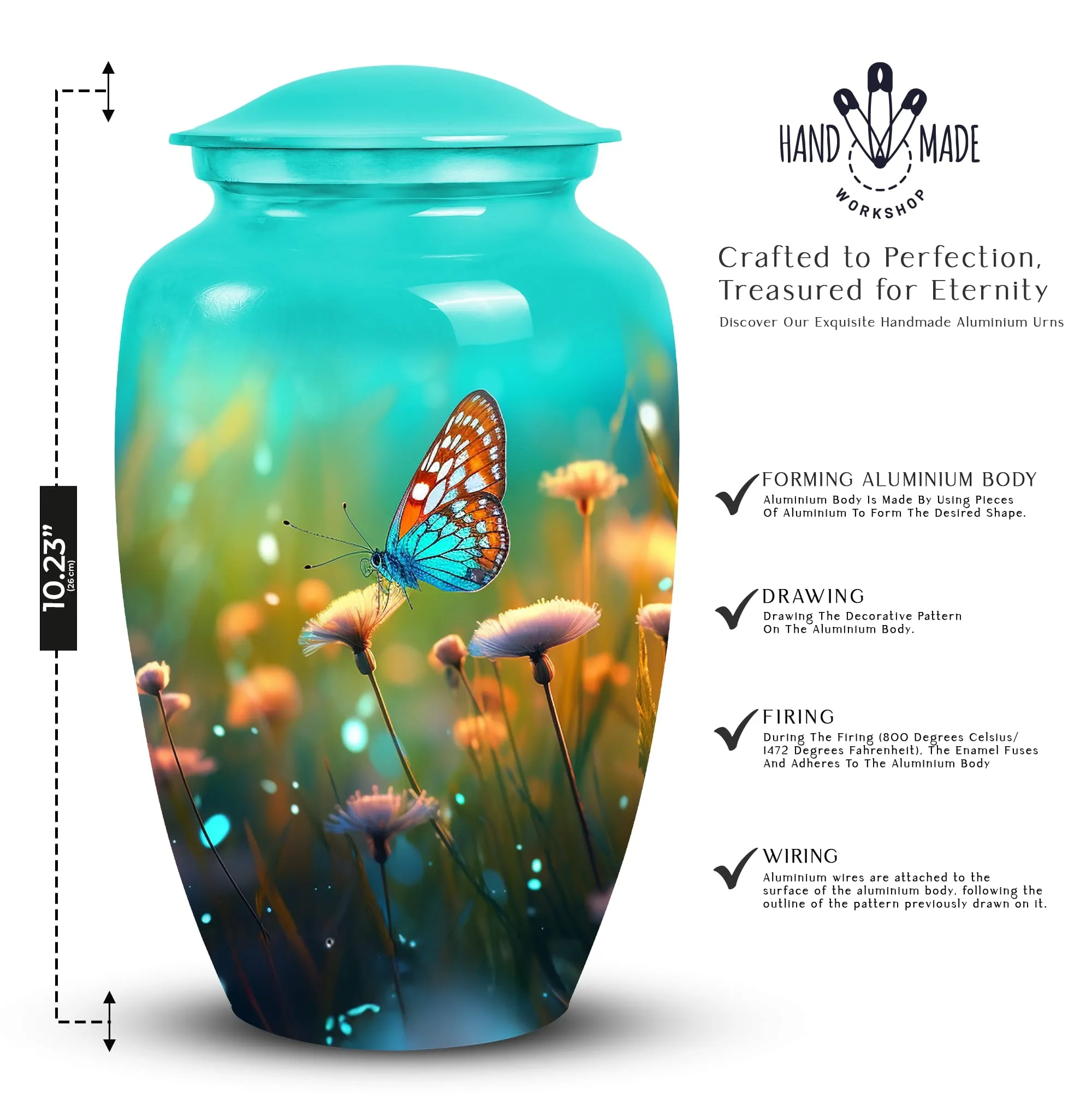 Butterfly Funeral Urns: Burial Vaults & Metal Vases for Loved Ones' Ashes