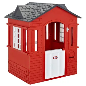 Cape Cottage Playhouse Red – Indoor & Outdoor Playhouse with Working Door and Shutters