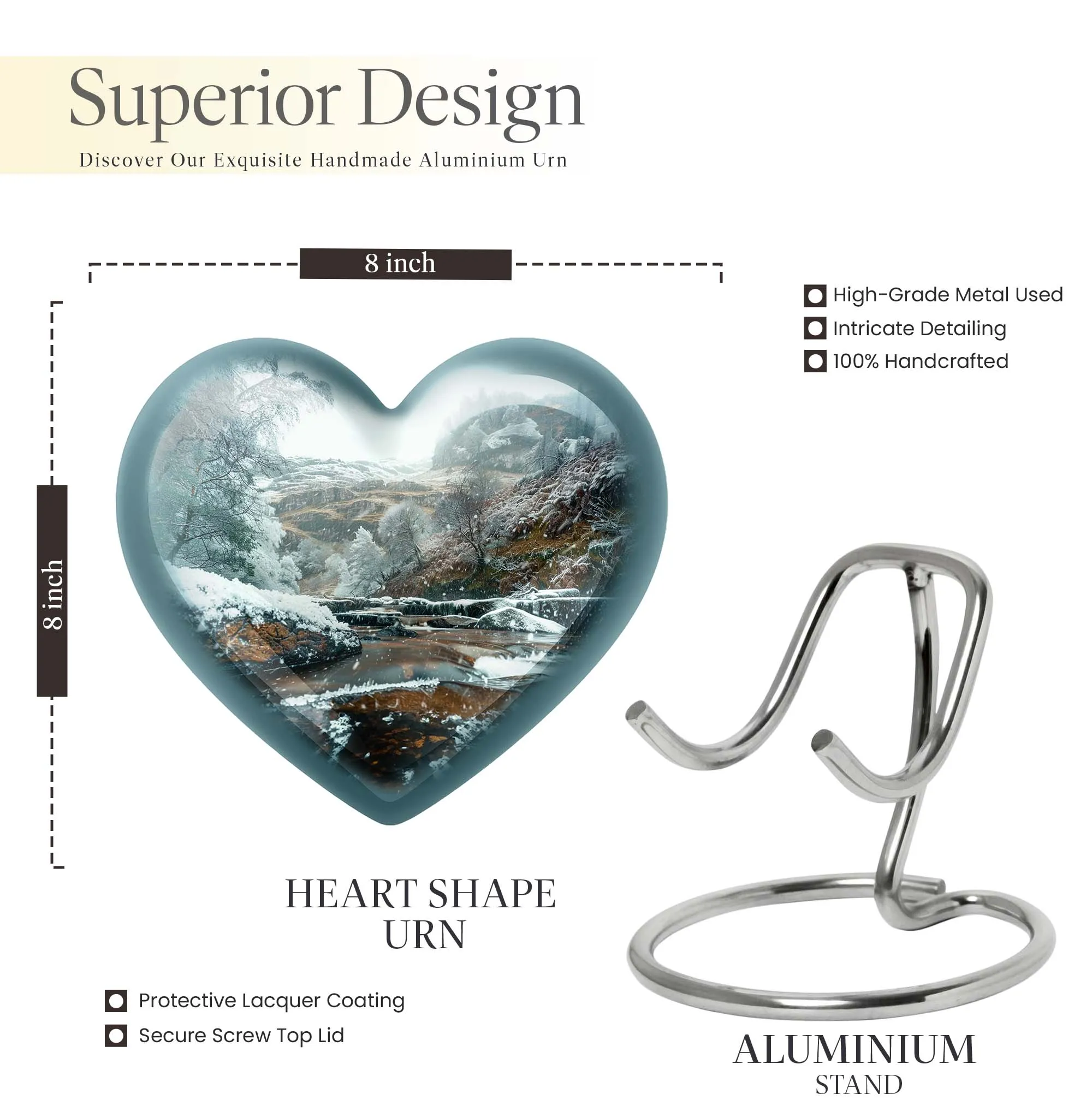 Cherished Peaks: Mountains Urn as a Forever Memorial Keepsake
