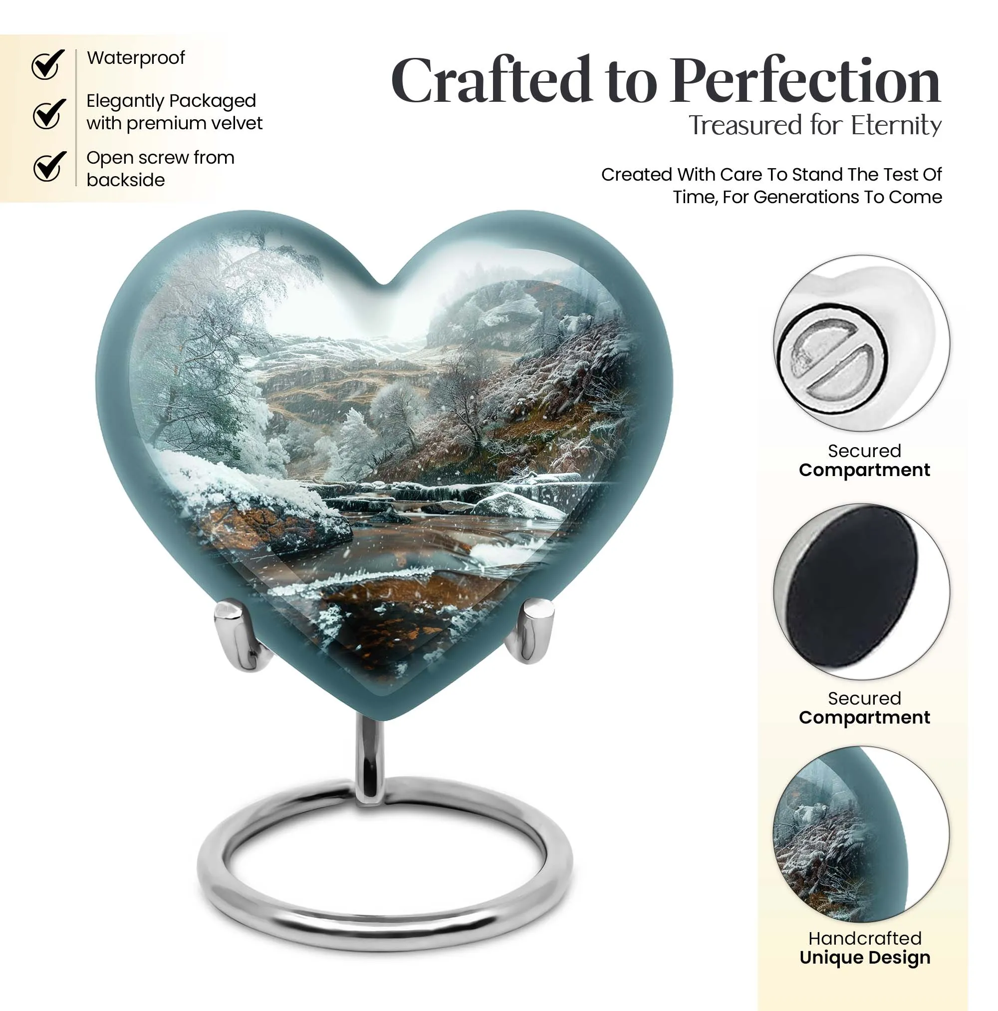 Cherished Peaks: Mountains Urn as a Forever Memorial Keepsake