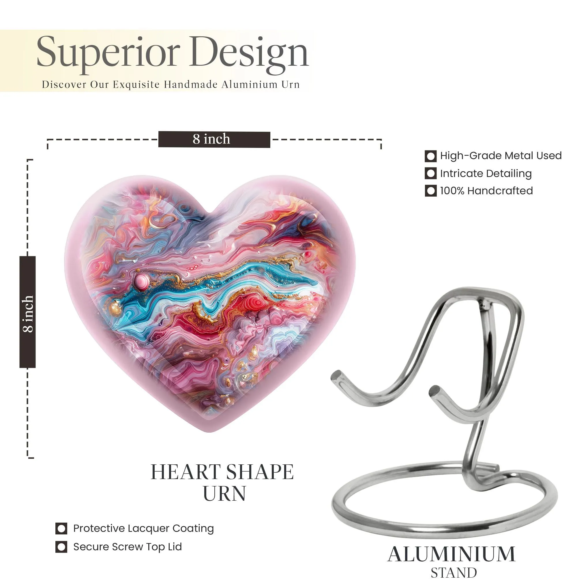 Colourful Swirl Cremation Urn: A Unique Remembrance for Loved Ones