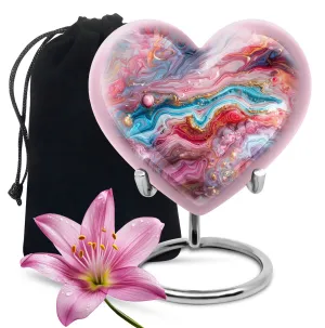 Colourful Swirl Cremation Urn: A Unique Remembrance for Loved Ones