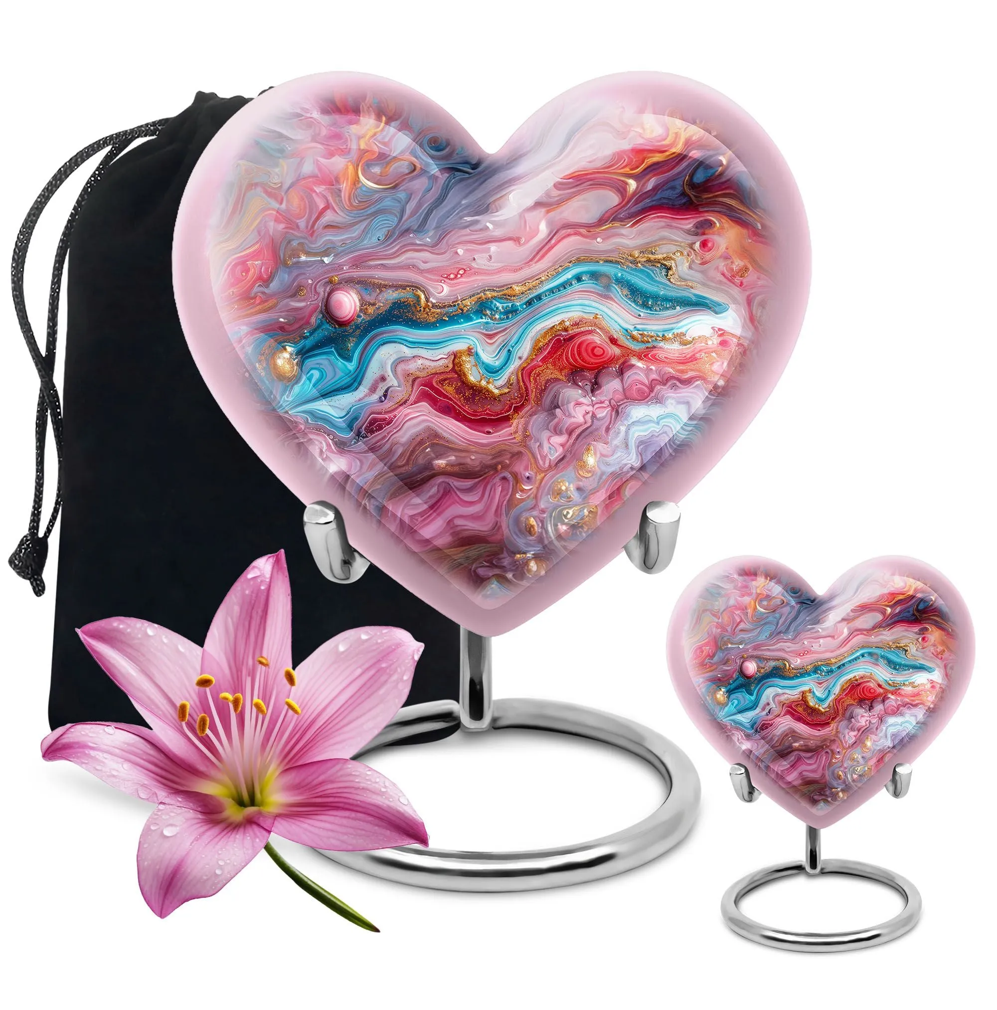 Colourful Swirl Cremation Urn: A Unique Remembrance for Loved Ones