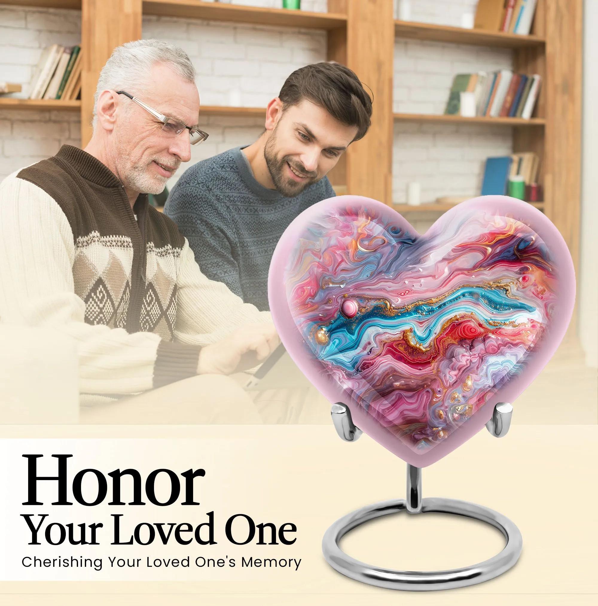 Colourful Swirl Cremation Urn: A Unique Remembrance for Loved Ones