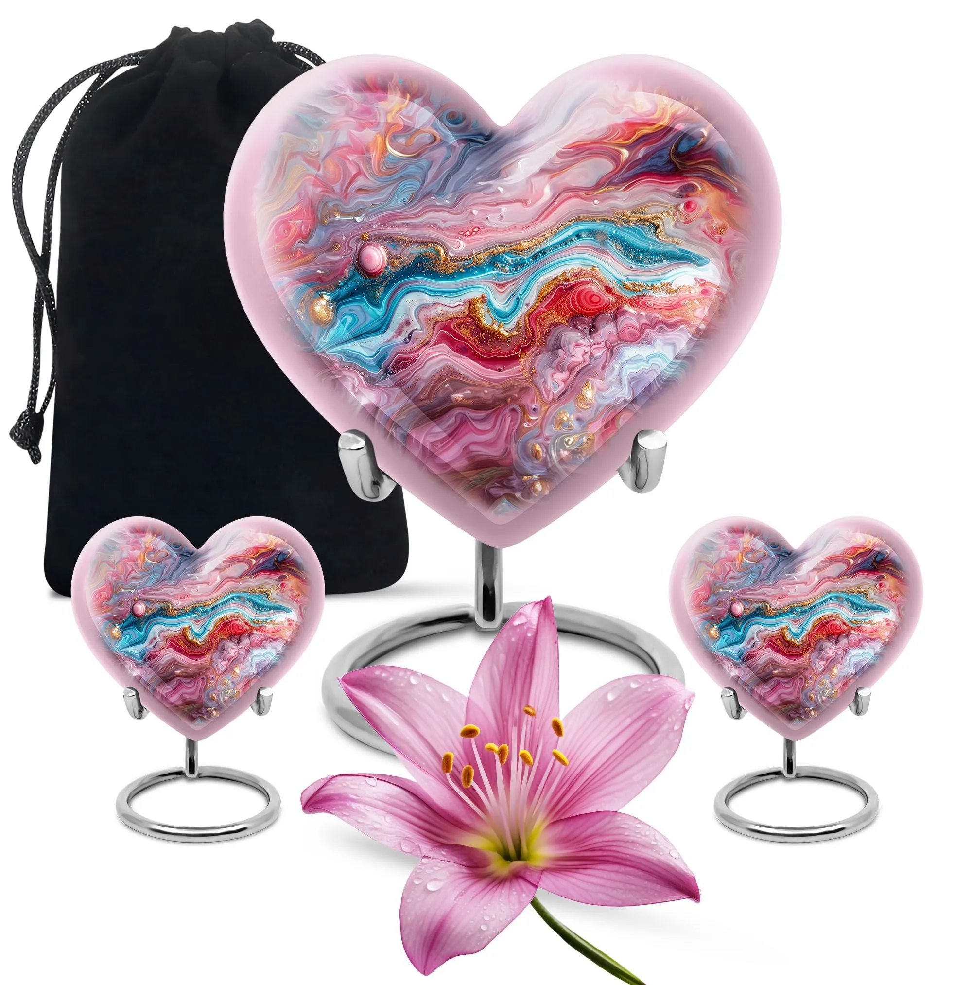 Colourful Swirl Cremation Urn: A Unique Remembrance for Loved Ones
