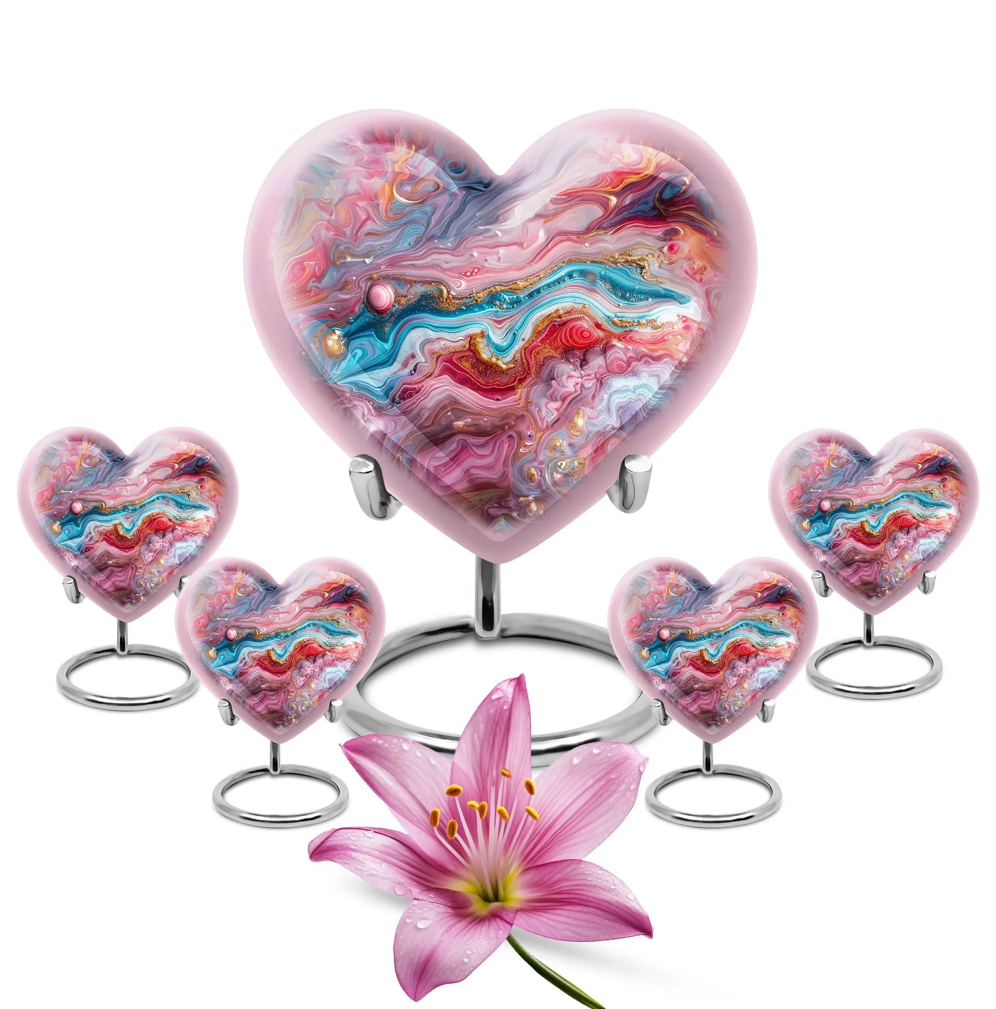 Colourful Swirl Cremation Urn: A Unique Remembrance for Loved Ones