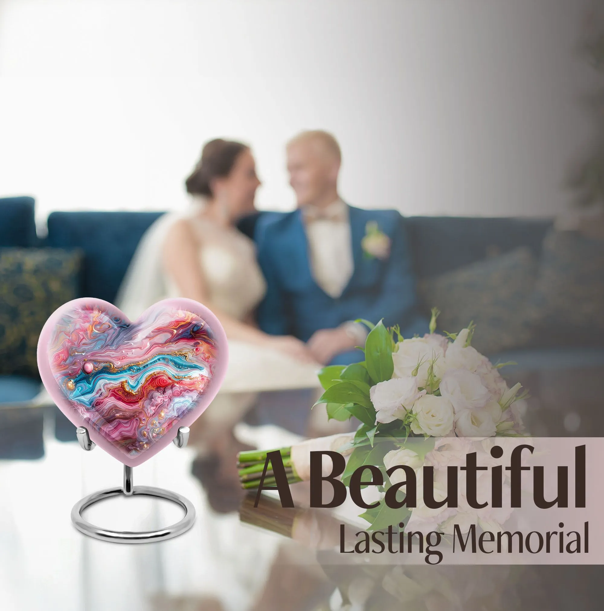 Colourful Swirl Cremation Urn: A Unique Remembrance for Loved Ones