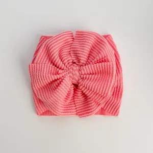 Coral Cozy Ribbed Headwrap