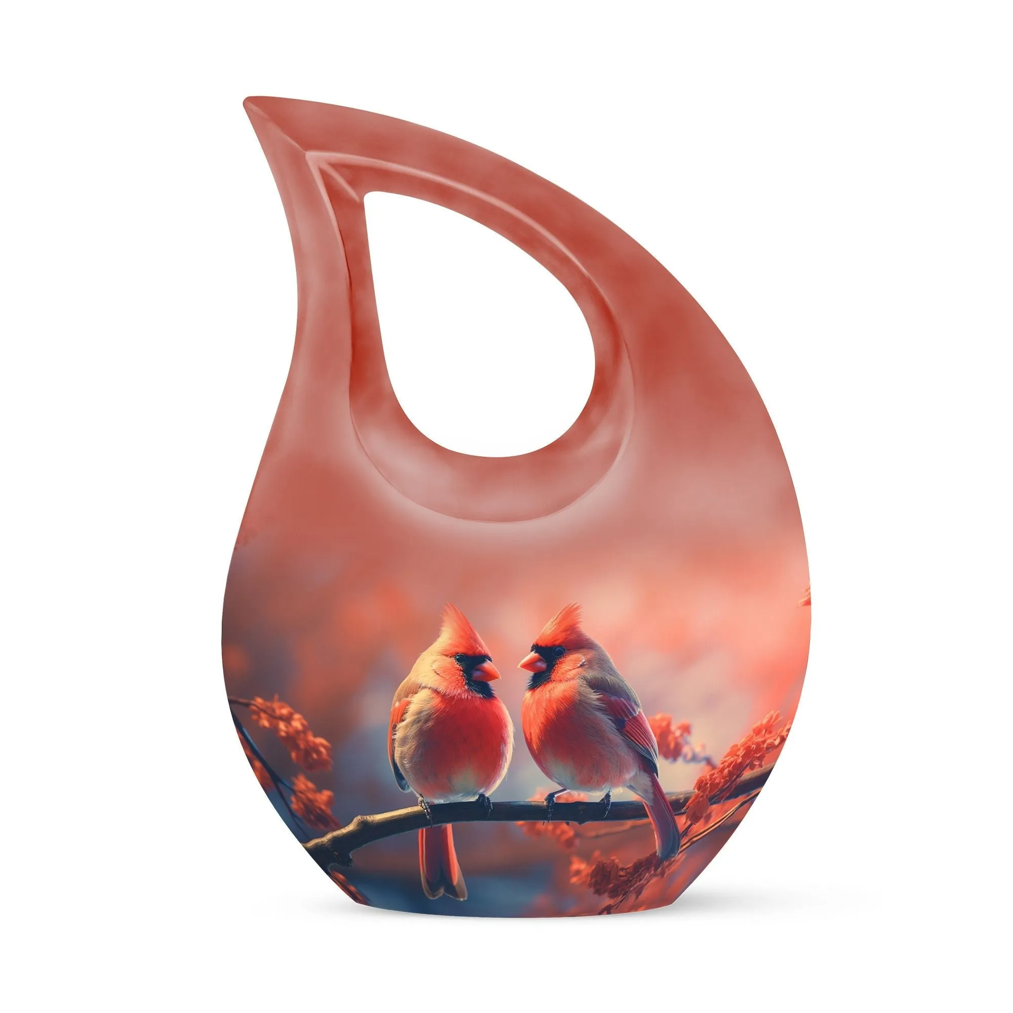 Crimson Twilight on Urn, Lovingly Preserving the Ashen Remembrance