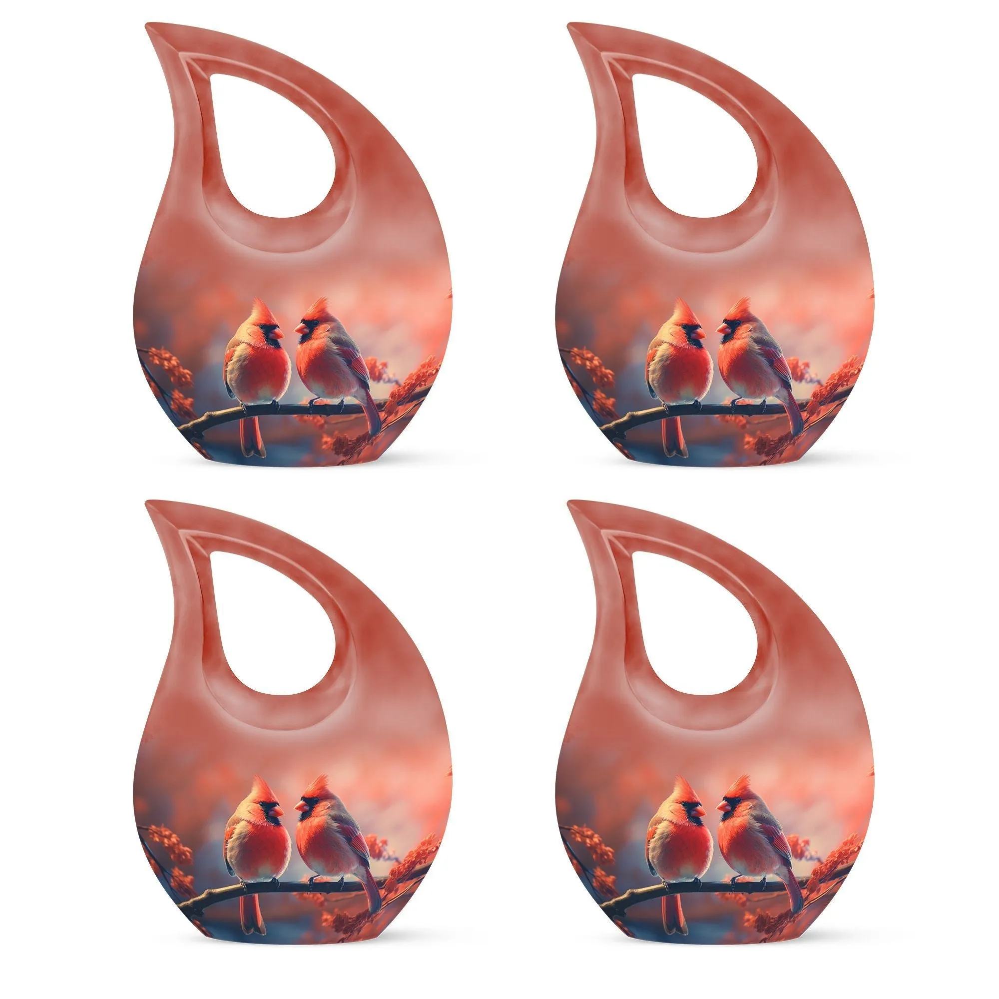 Crimson Twilight on Urn, Lovingly Preserving the Ashen Remembrance