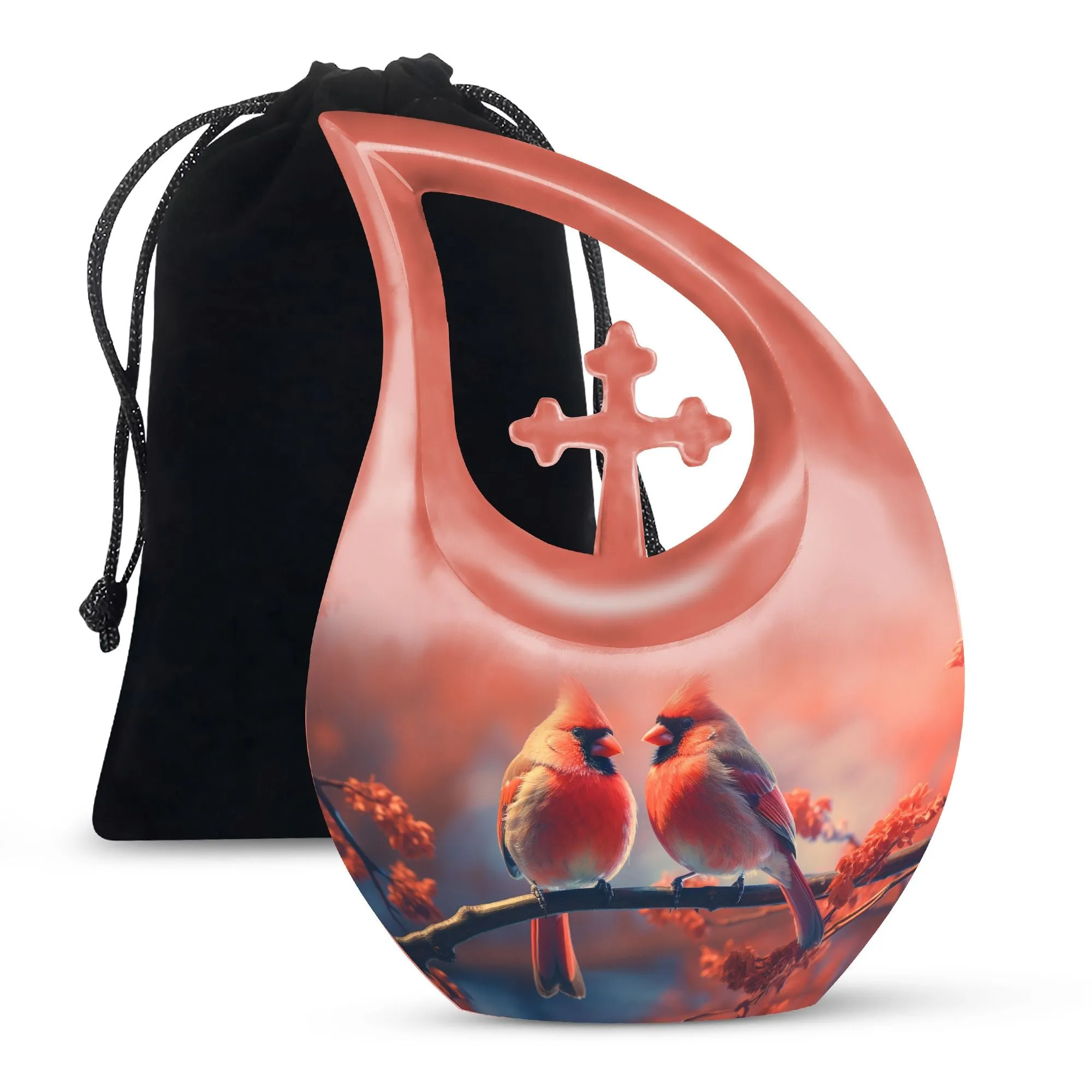 Crimson Twilight on Urn, Lovingly Preserving the Ashen Remembrance