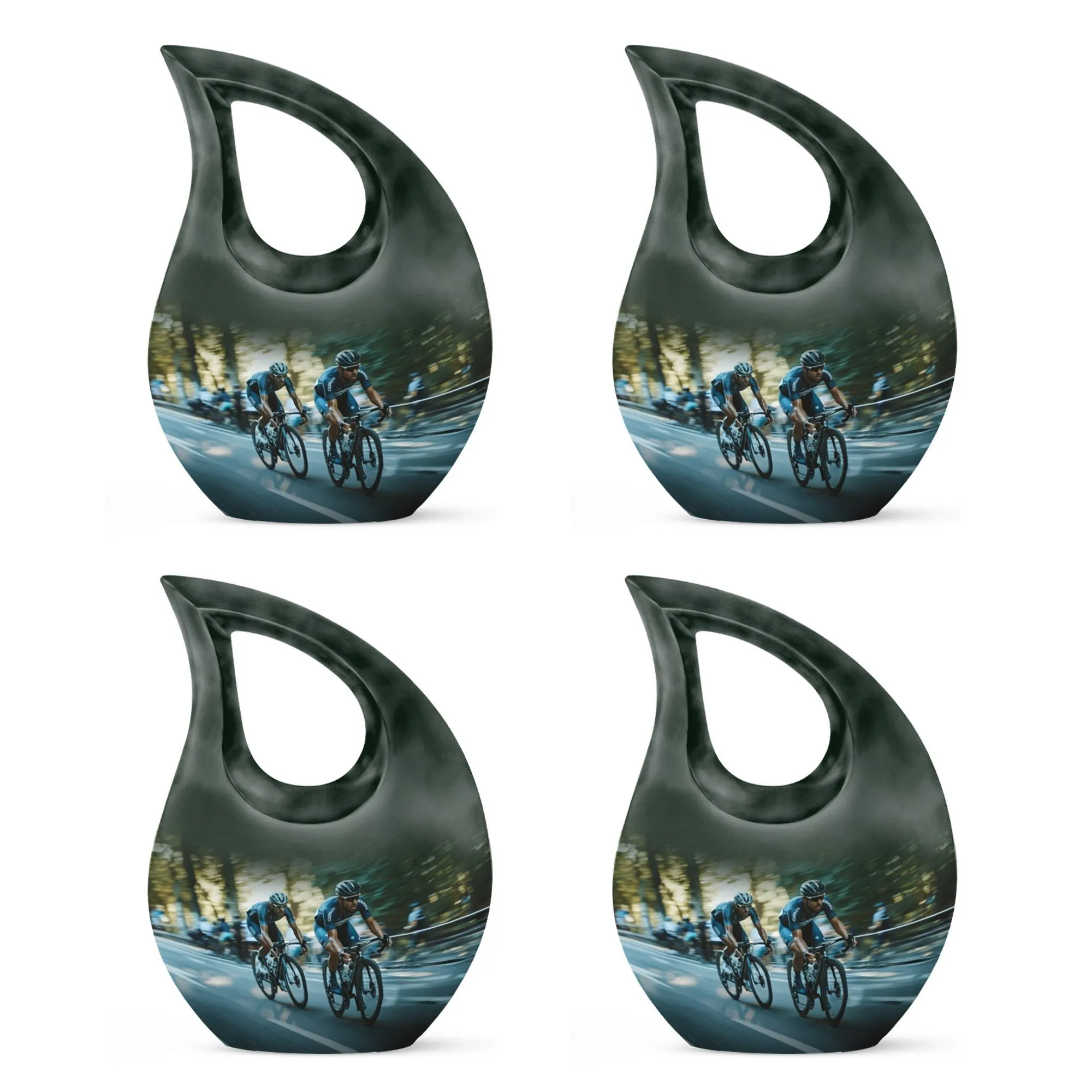 Cross Drop Race Urn: Distinct Keepsake Urn for Ashes Memorial