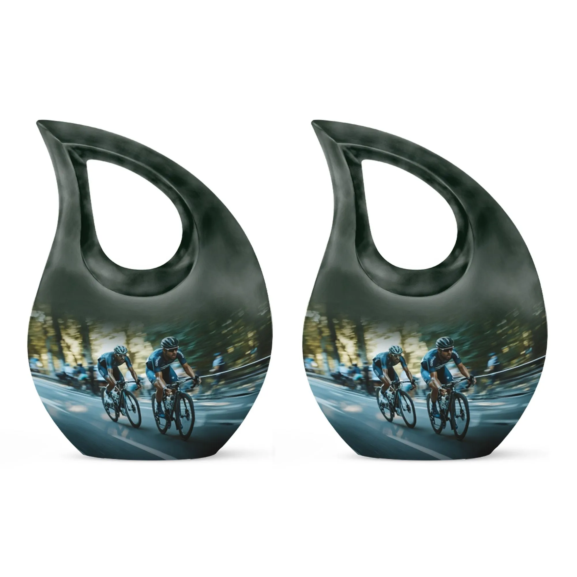 Cross Drop Race Urn: Distinct Keepsake Urn for Ashes Memorial