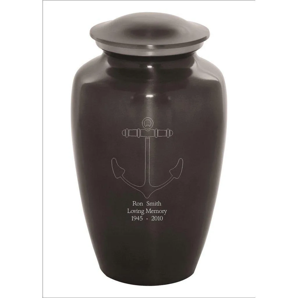 Custom Engraved Anchor Sports Urn