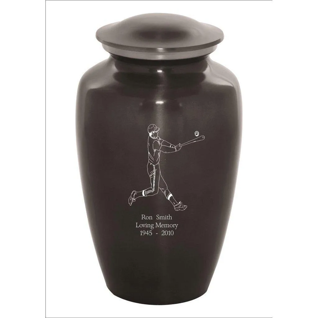 Custom Engraved Baseball Sports Urn