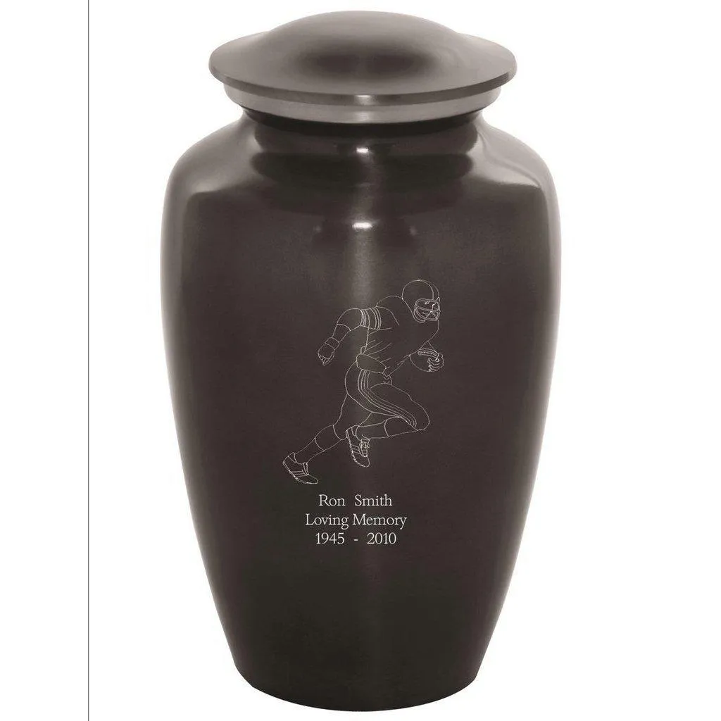 Custom Engraved Football Sports Urn