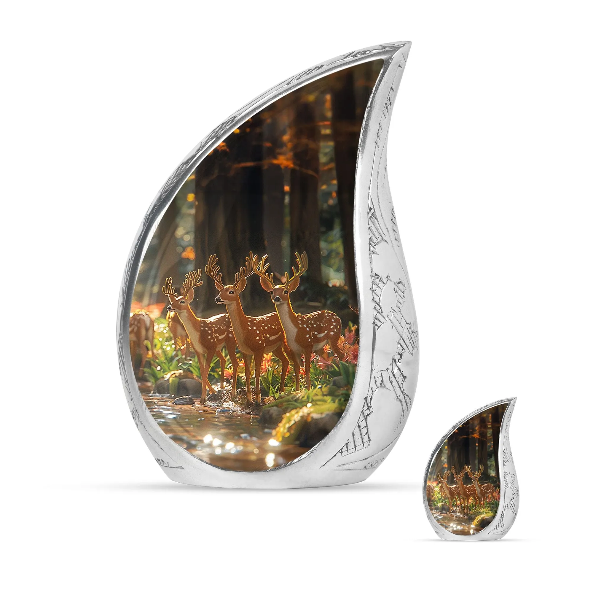 Deer Cremation Urn For Ashes - Beautiful Urns For Adult Human Ashes