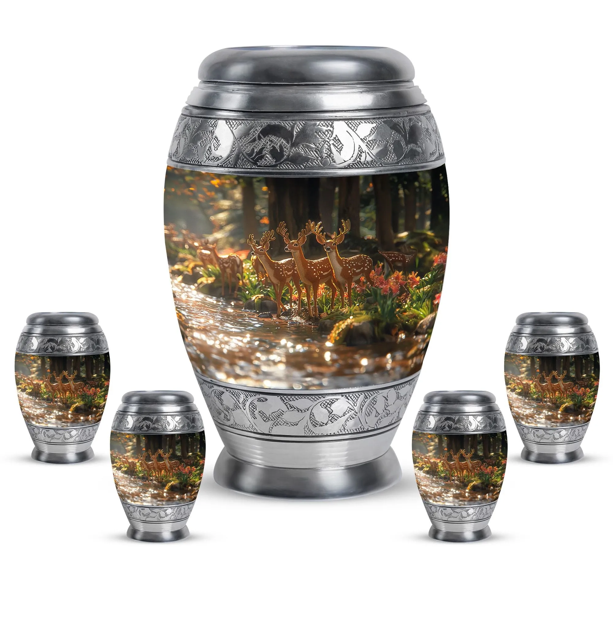 Deer Cremation Urn For Ashes - Beautiful Urns For Adult Human Ashes